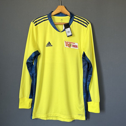 Adidas 1. FC Union Berlin Men's Yellow GK Jersey 20-21 - Officially Licensed