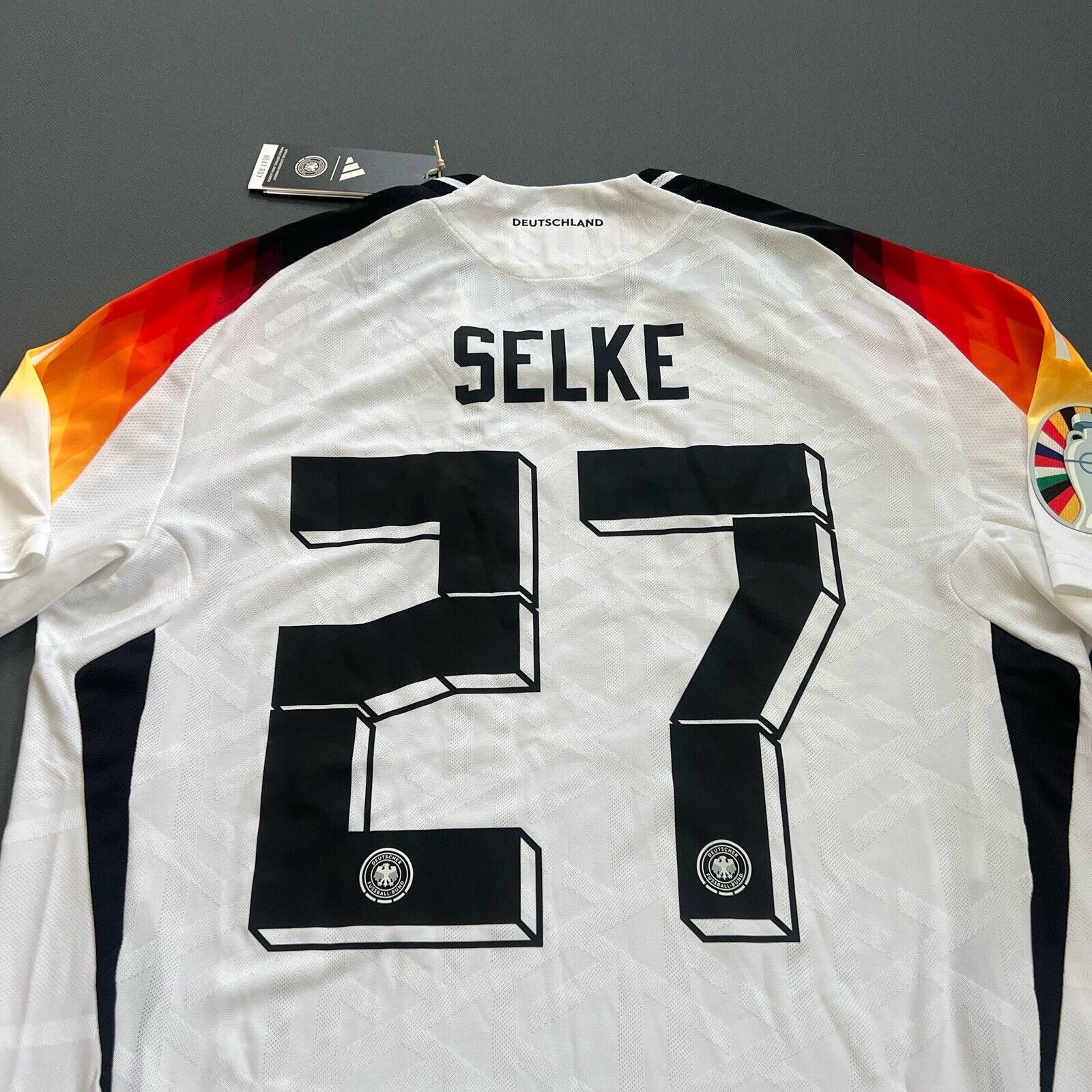 Selke Germany Jersey 2024 Home Authentic Mens Soccer DFB Adidas IZ1620 Size L