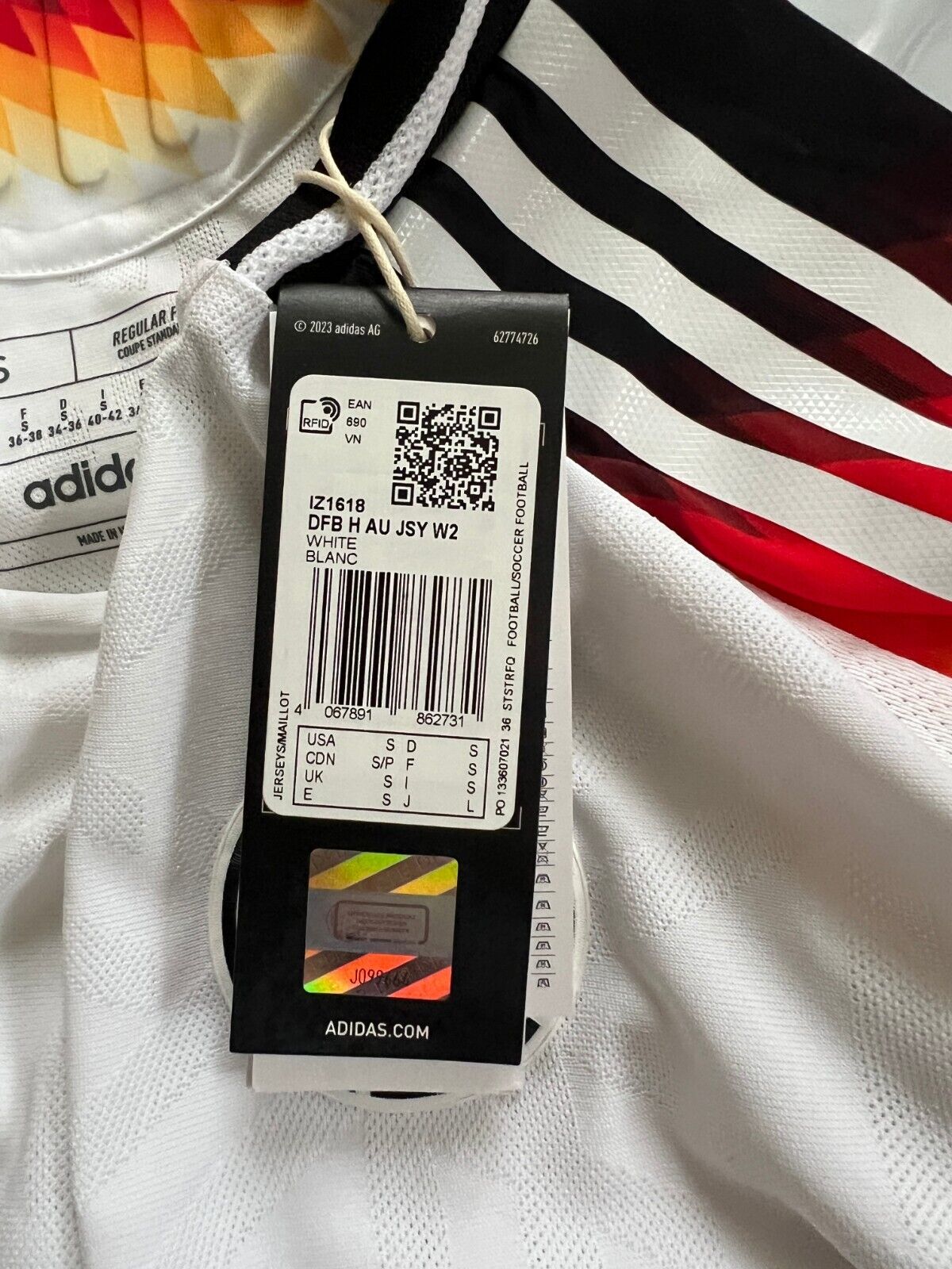 Germany Jersey 2024 Home HEAT.RDY Soccer Football Adidas IZ1618 Womens Size S