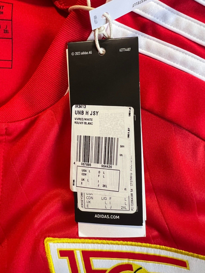 adidas 1. FC Union Berlin 23/24 Home Jersey - Red Soccer Football Shirt Size L