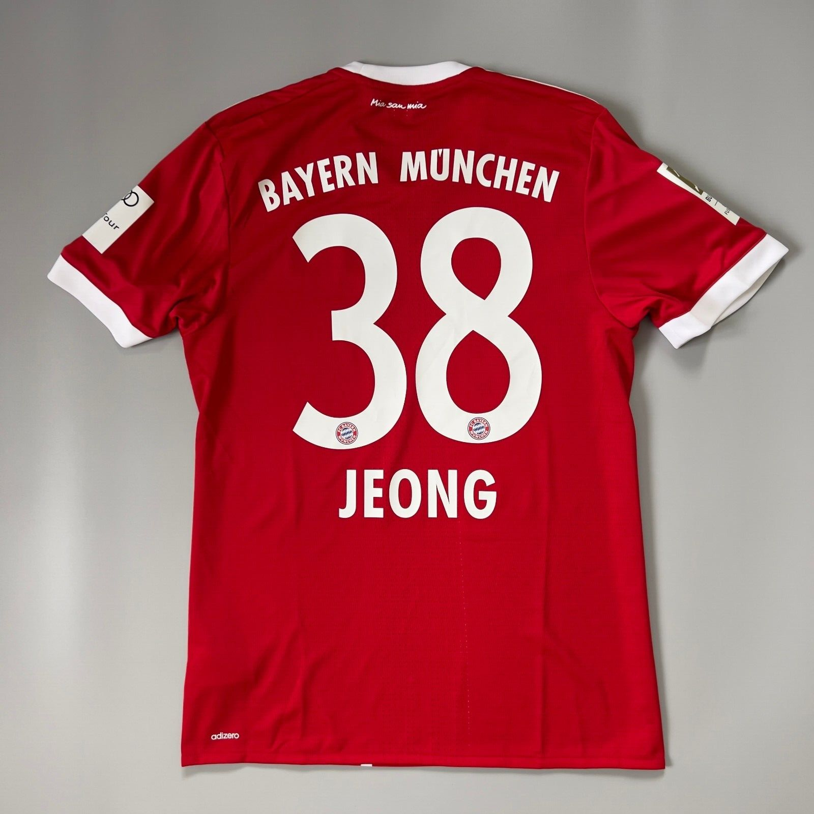 Bayern Munich Jersey 2017/18 Home Match Worn Mens Size 7 Football Shirt Adidas