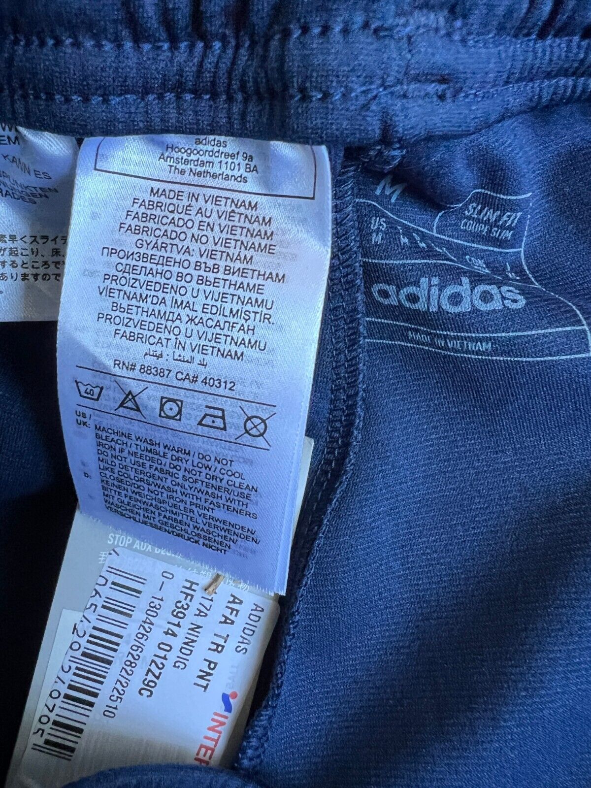 Argentina Tiro 23 Training Pants Blue Football Soccer Adidas HF3914 Mens Size M