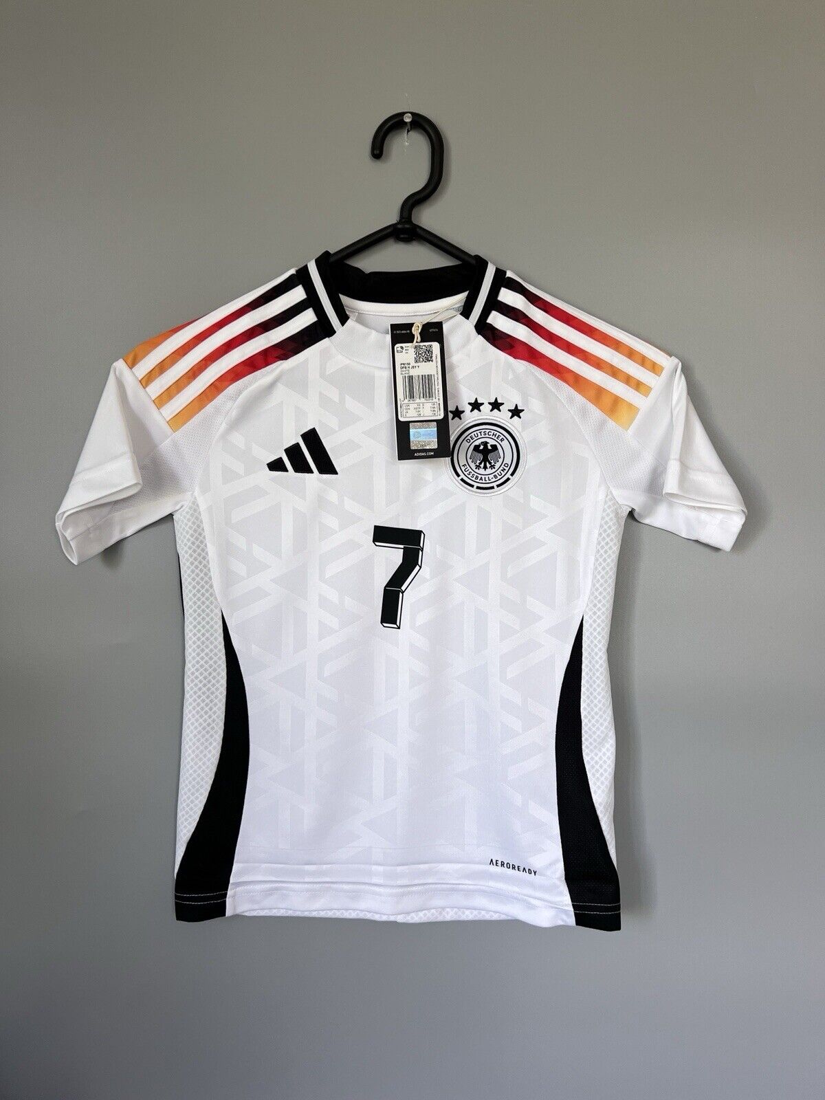 Germany Jersey 2024 Home Soccer Football Adidas DFB IP6130 Boys Size XS