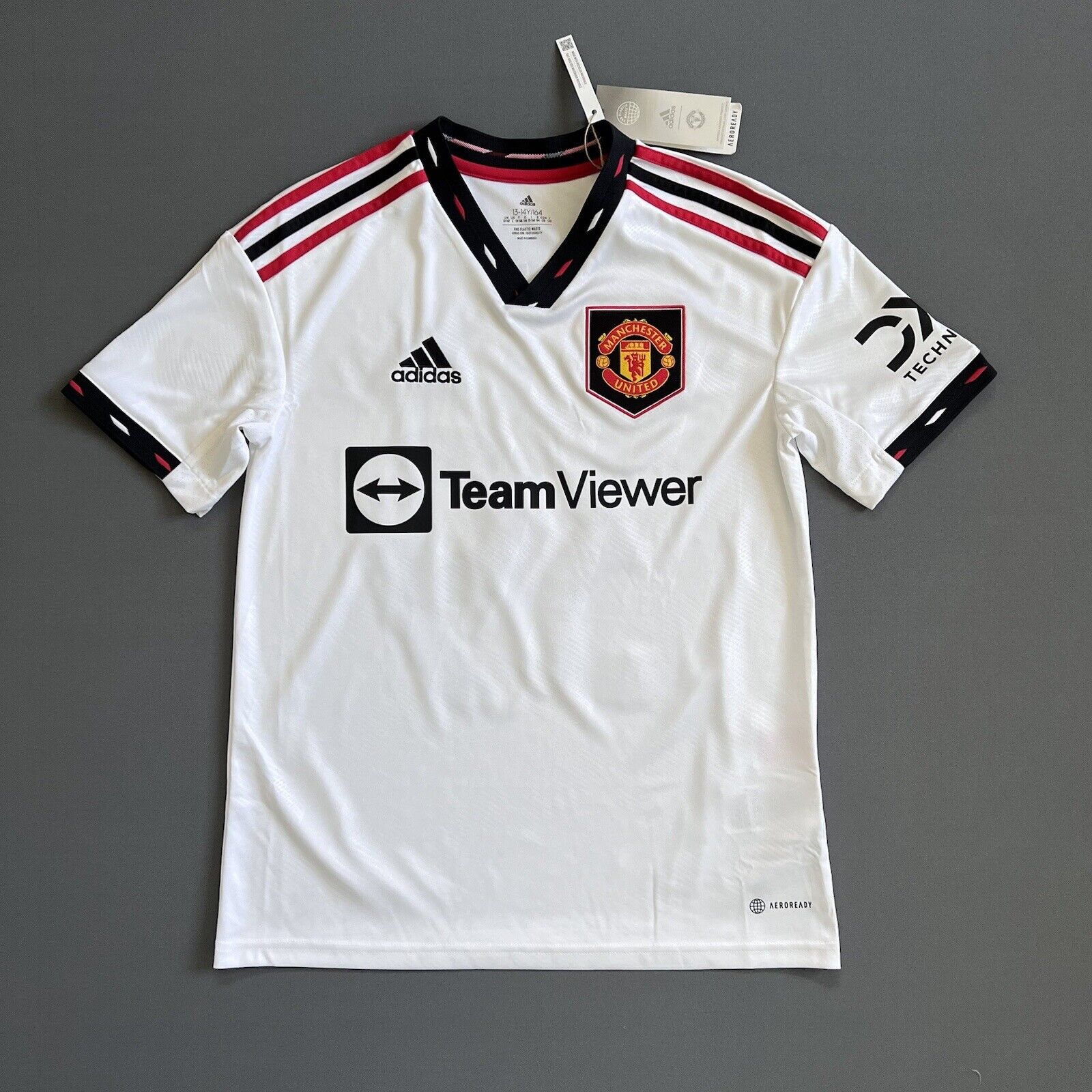 McTominay Manchester United Jersey 22-23 Away Size L Boys Adidas Football Shirt