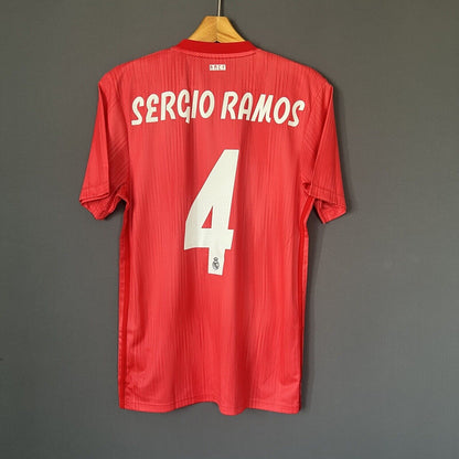 Ramos Real Madrid Jersey 2018-19 Third Small Mens Soccer Shirt DP5445 Adidas
