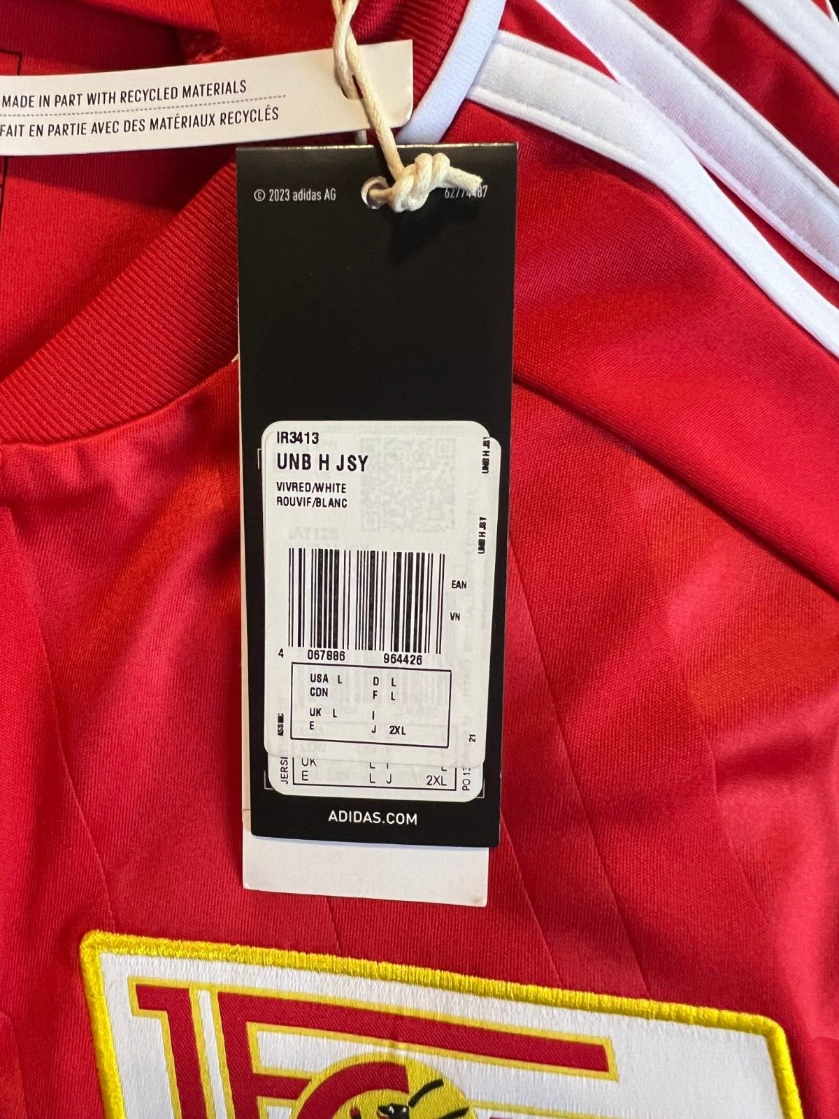 1. FC Union Berlin Jersey 23/24 Home Football Soccer Shirt Adidas Mens Size L