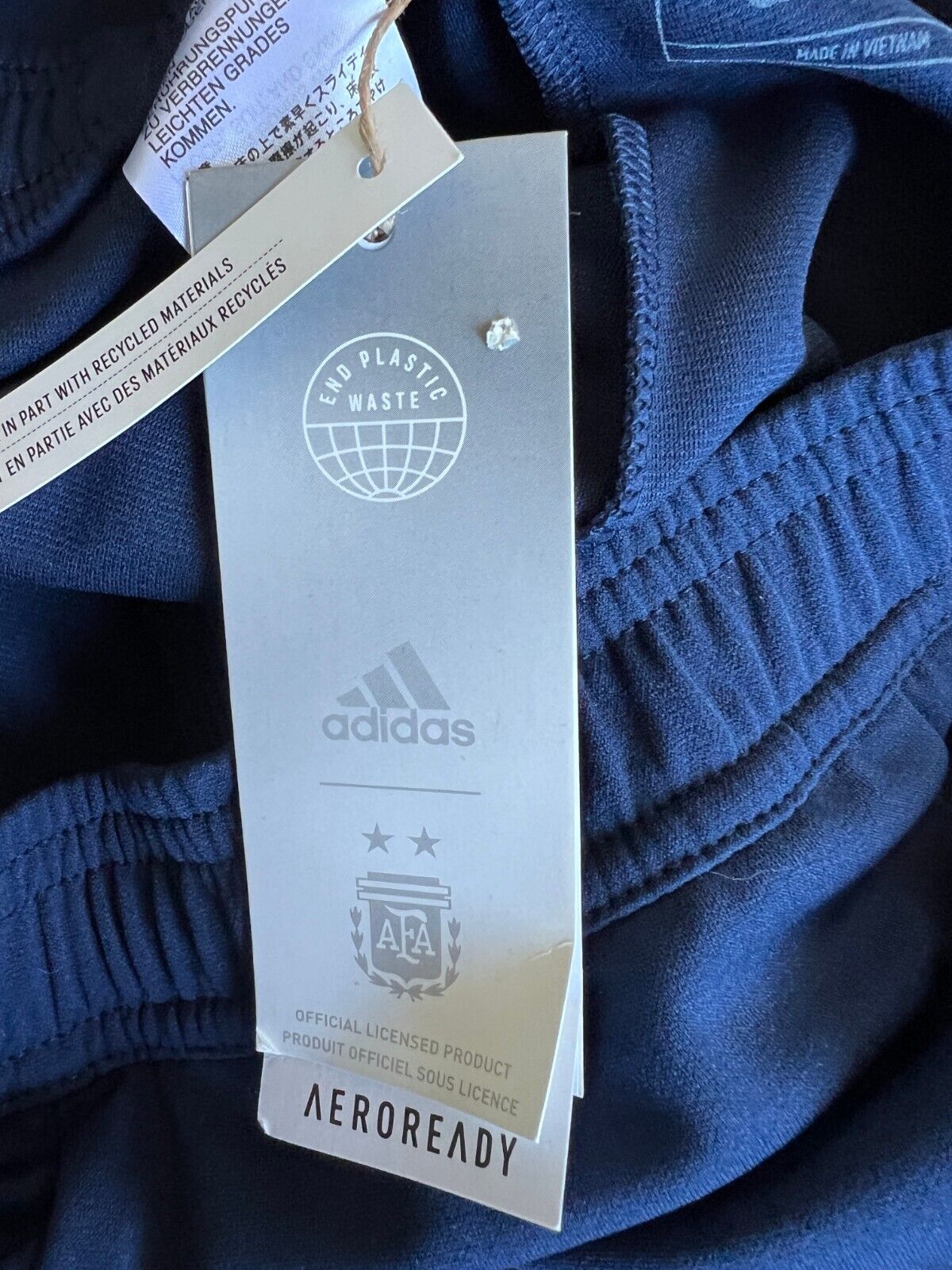 Argentina Tiro 23 Training Pants Blue Football Soccer Adidas HF3914 Mens Size S