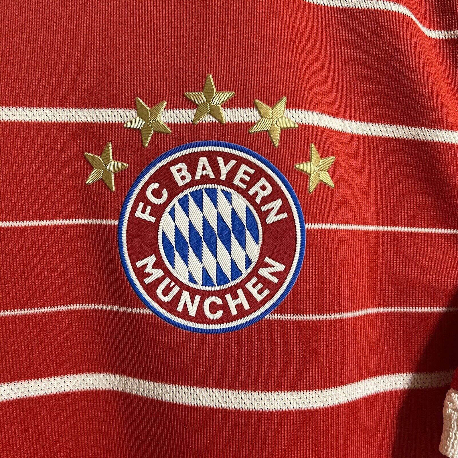 De Ligt Bayern Munich Jersey 2023 Home Authentic Mens Soccer Shirt Adidas Sz M