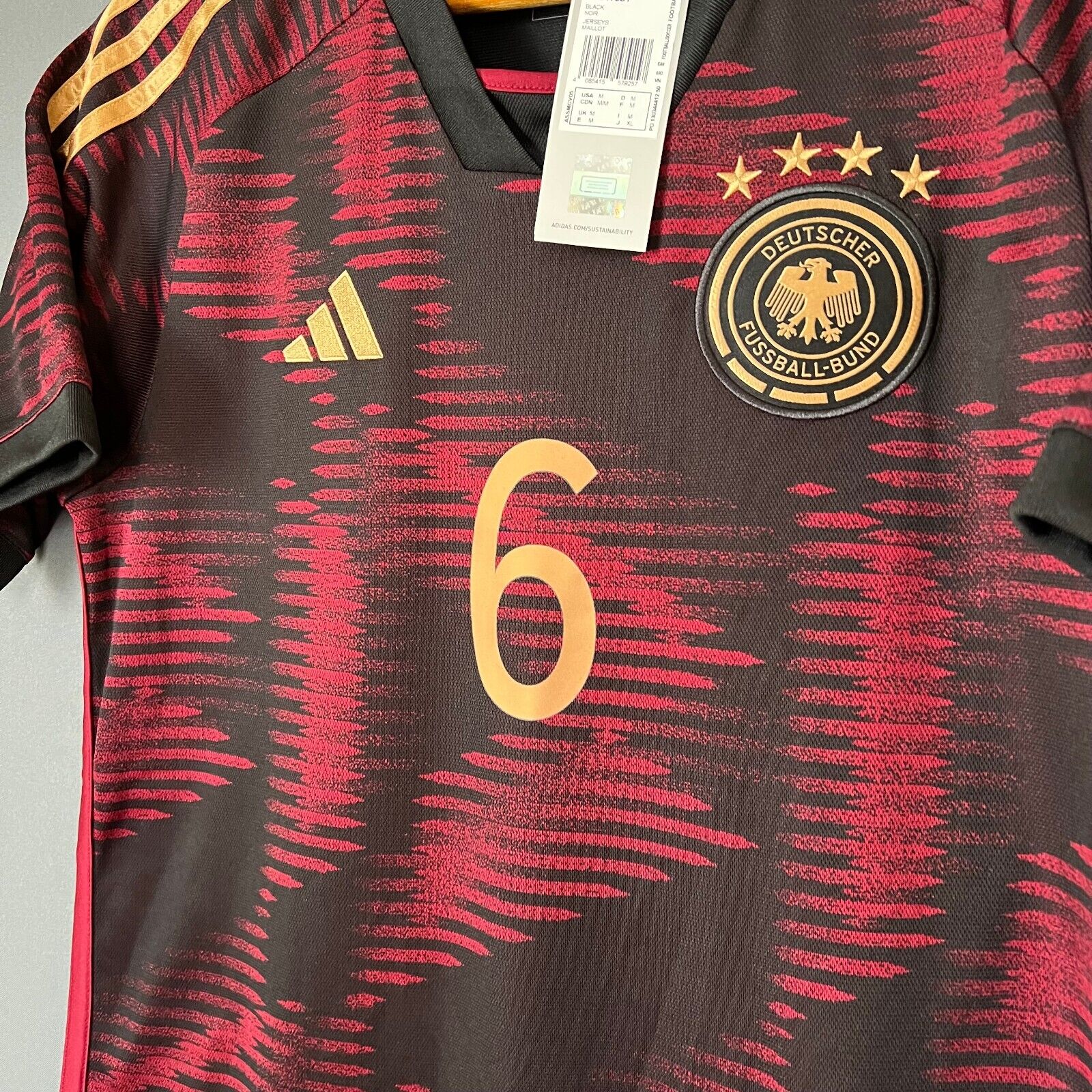 Germany Jersey 2022 2023 Away Size M Mens Football Shirt HJ9604 Adidas