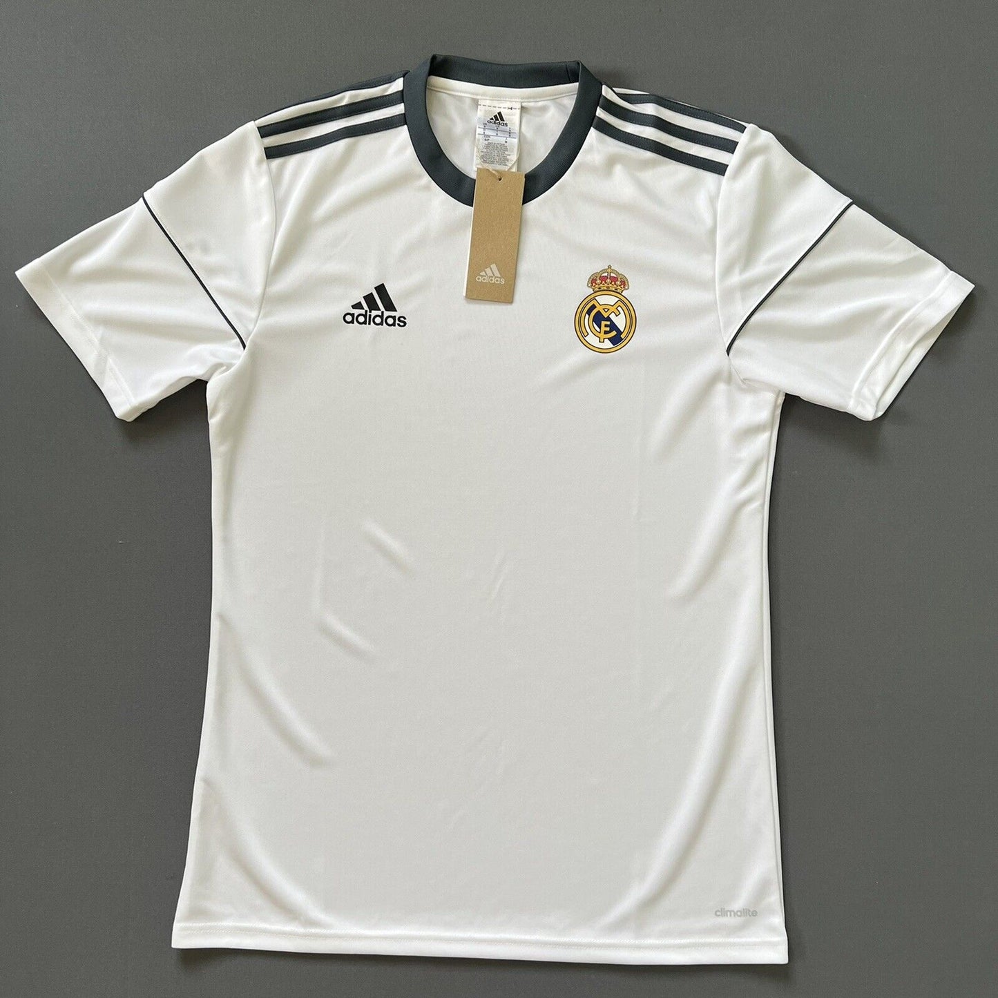 REAL MADRID JERSEY TRAINING MENS FOOTBALL SOCCER SHIRT ADIDAS