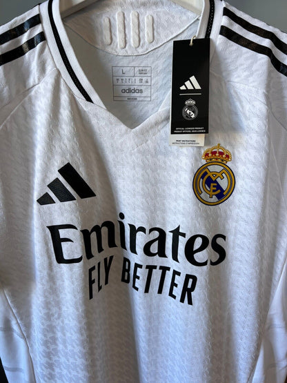 Real Madrid Jersey 24/25 Home Authentic Soccer Shirt IX8095 Adidas Mens Large