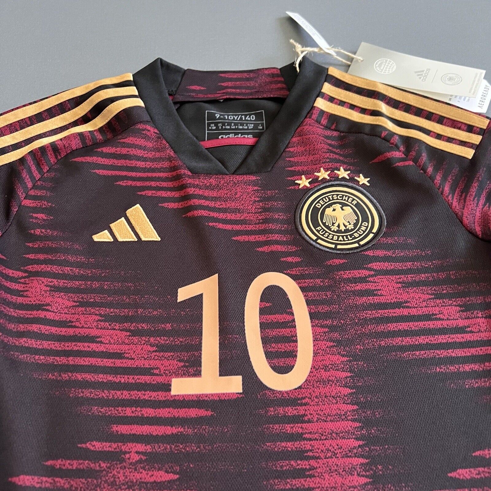 Gnabry Germany Jersey 2022 2023 Away Size S Boys Football Shirt Trikot Adidas