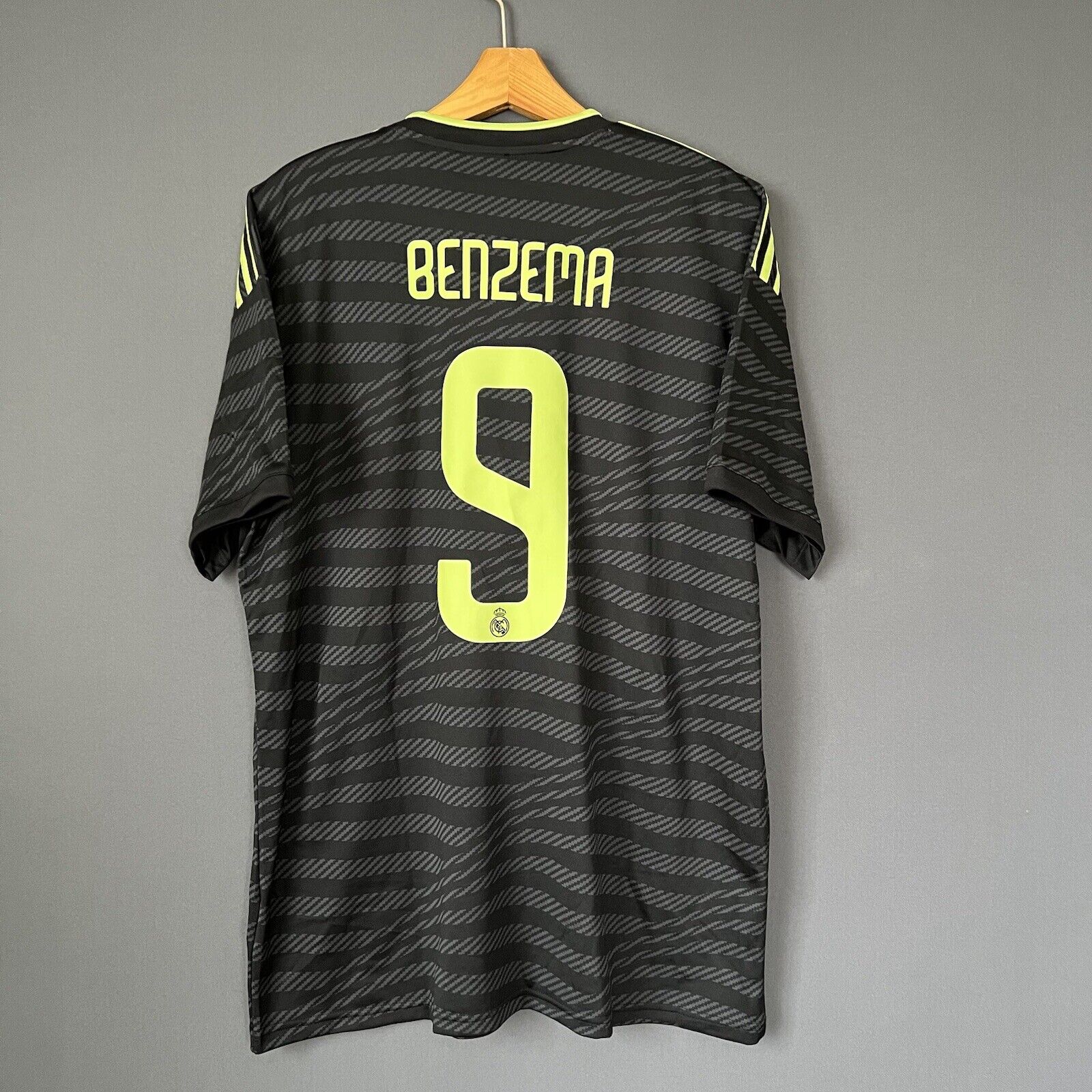 Benzema Real Madrid Jersey 2022-2023 Third Sz XL Mens Soccer Shirt HI1656 Adidas