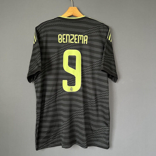Benzema Real Madrid Jersey 2022-2023 Third Sz XL Mens Soccer Shirt HI1656 Adidas