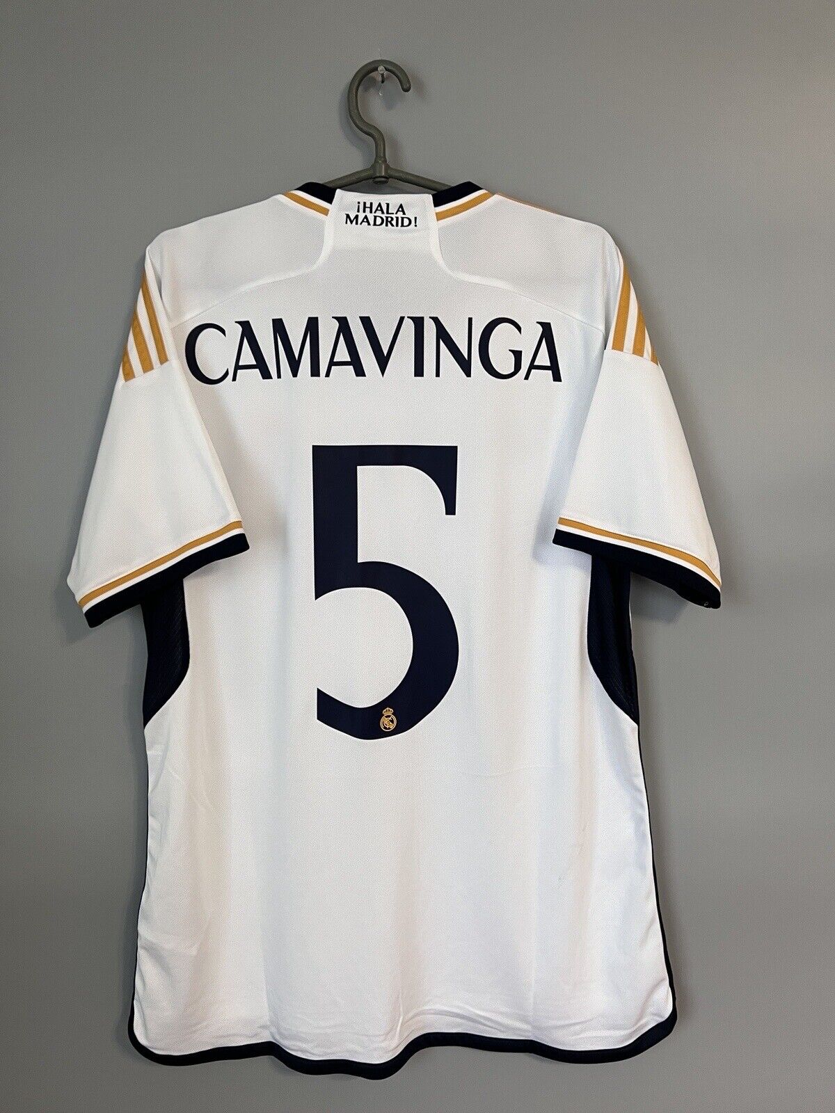 Camavinga Real Madrid Jersey 23/24 Home Mens Soccer Shirt HR3796 Adidas Size L