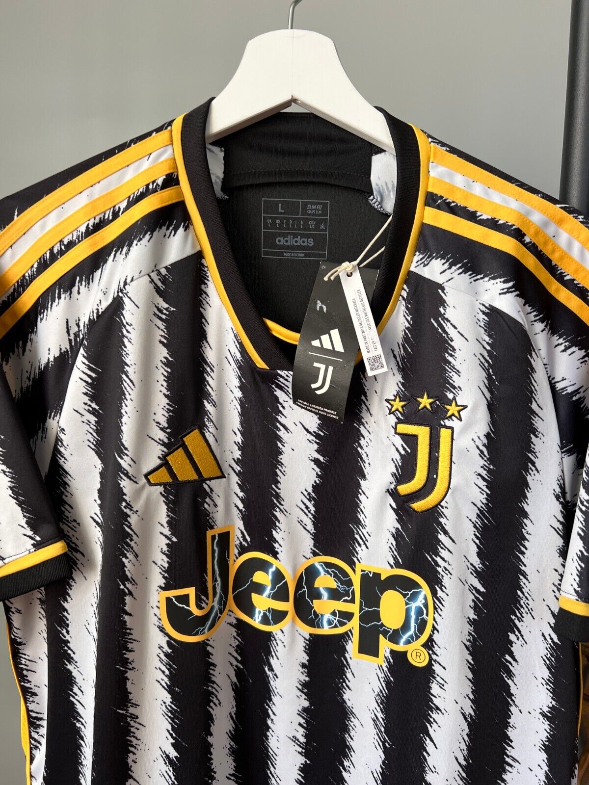 Juventus Jersey 23/24 Home Football Soccer Shirt Adidas HR8256 Mens Size L