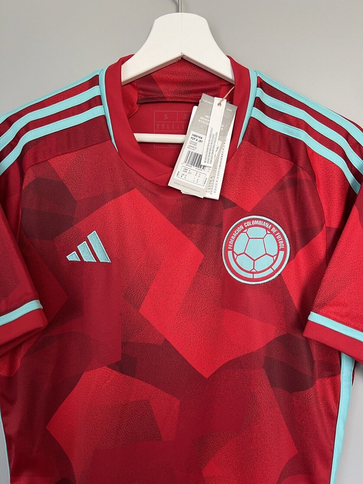 Colombia Jersey 2022 Away Soccer Football Shirt Adidas HB9164 Mens Size S