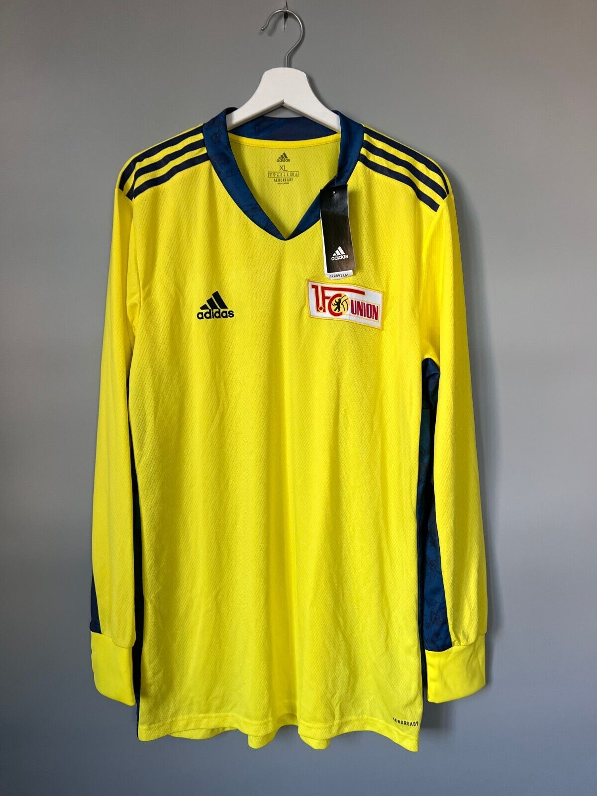 1. FC Union Berlin Jersey 20/21 Goalkeeper Soccer Shirt Adidas Mens Size XL