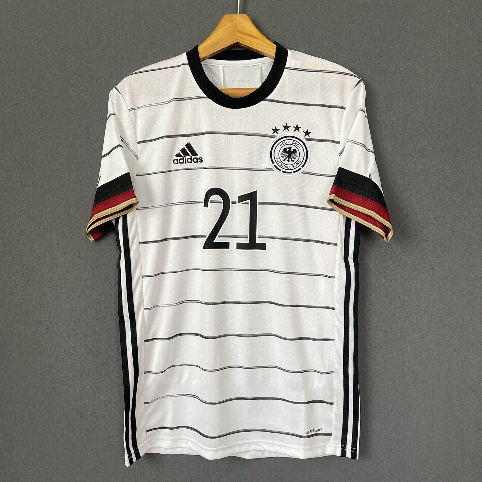 GUNDOGAN GERMANY JERSEY 2021 HOME SMALL MENS FOOTBALL SOCCER SHIRT ADIDAS EH6105