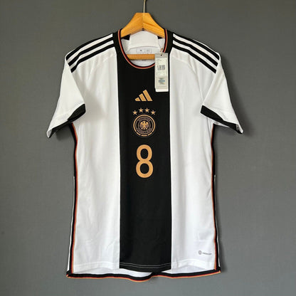 Goretzka Germany Jersey 2022 Home Size M Mens Football Shirt HJ9606 Adidas