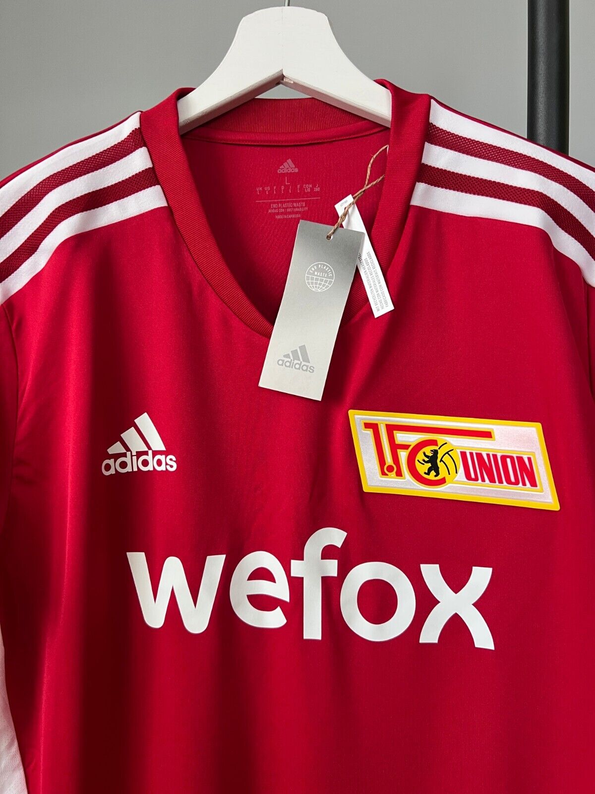1. FC Union Berlin Jersey Training Soccer Football Shirt Adidas Mens Size L