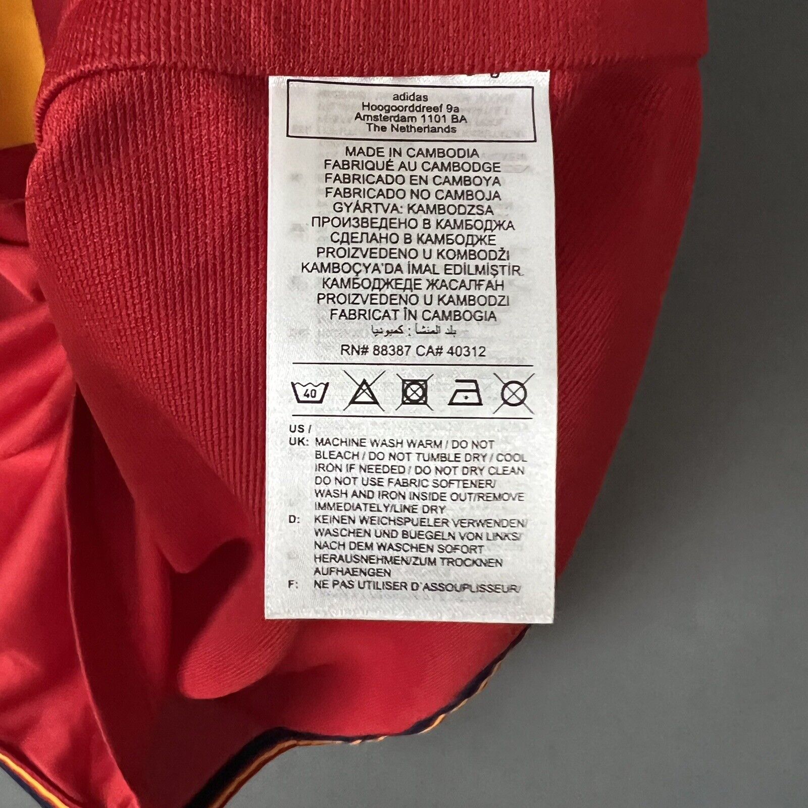 Pedri Spain Jersey 2022 Home Large Mens Soccer Shirt World Cup HL1970 Adidas