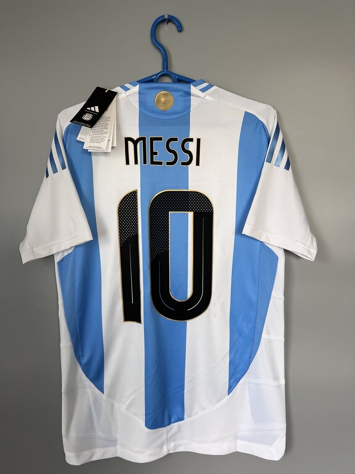 Messi Argentina Jersey 24 Home Authentic Soccer Shirt IP8388 Adidas Mens Size S
