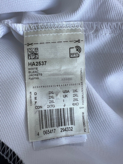 Real Madrid Teamgeist Jacket 2006x2021 White Soccer Adidas HA2537 Mens Size XXL