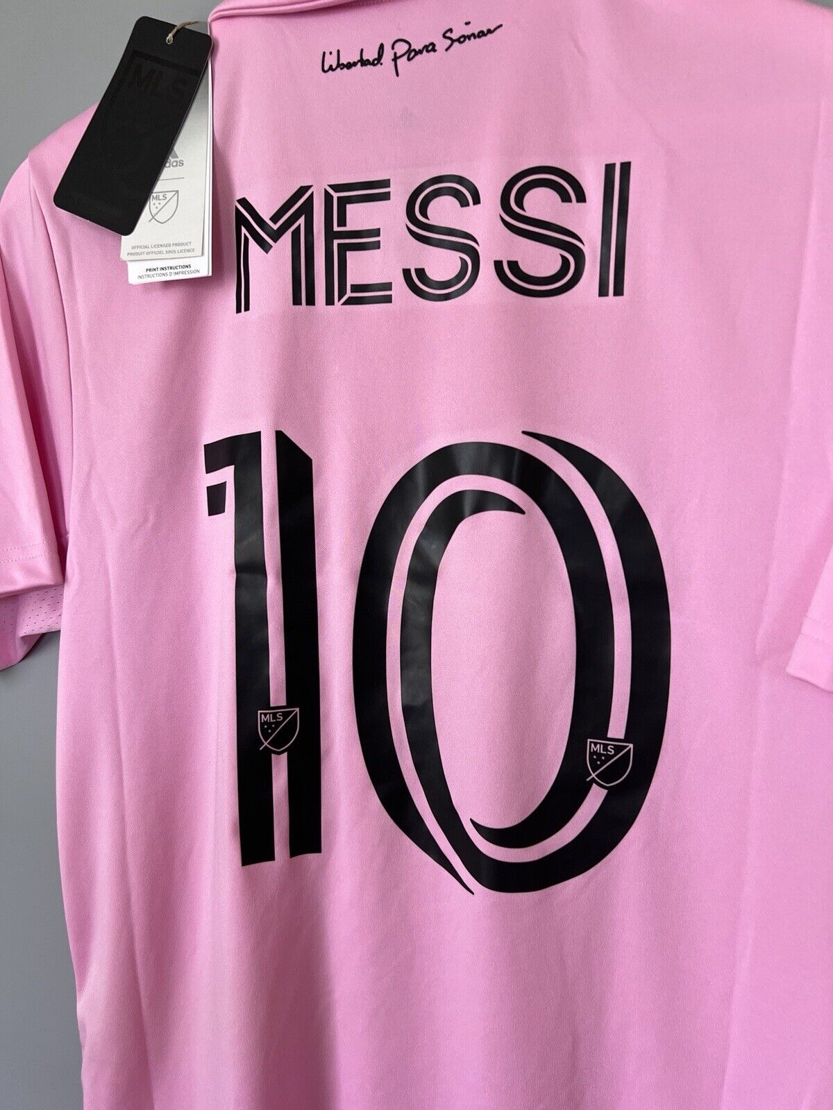 Messi Inter Miami Jersey 22/23 Home Soccer Shirt JE9701 Adidas Mens Size S