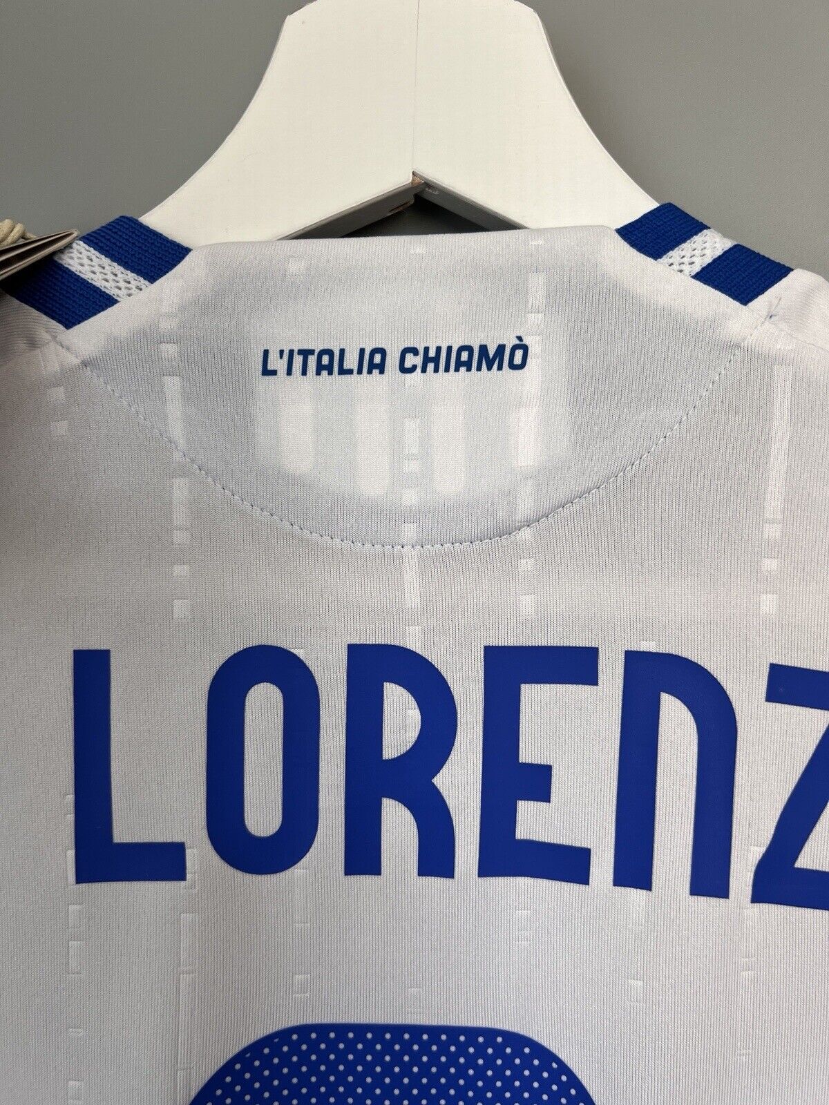 Di Lorenzo Italy Jersey 24 Away Authentic Soccer Shirt Adidas IN0659 Mens Size S