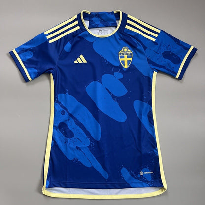 Sweden Jersey Team 2023 Away Womens Soccer Football Shirt HT7142 Adidas Size 2XS