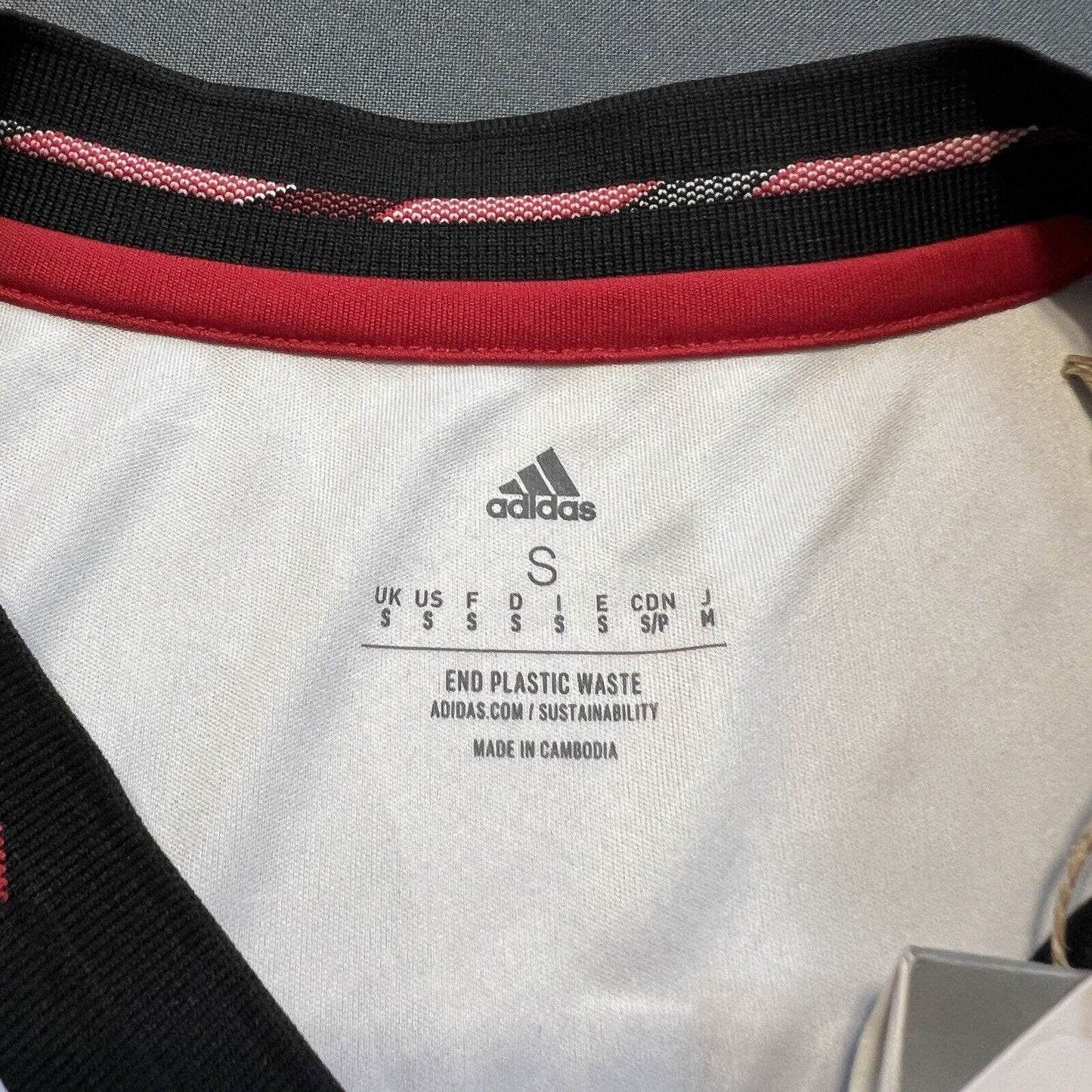 Garnacho Manchester United Jersey 22/23 Away Mens Soccer Shirt Adidas Size S