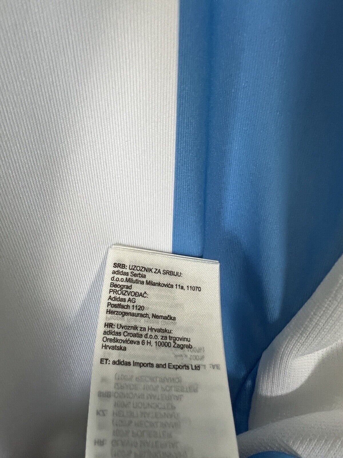 Messi Argentina Jersey 2024 Home Soccer Shirt IP8409 Adidas Mens Size M