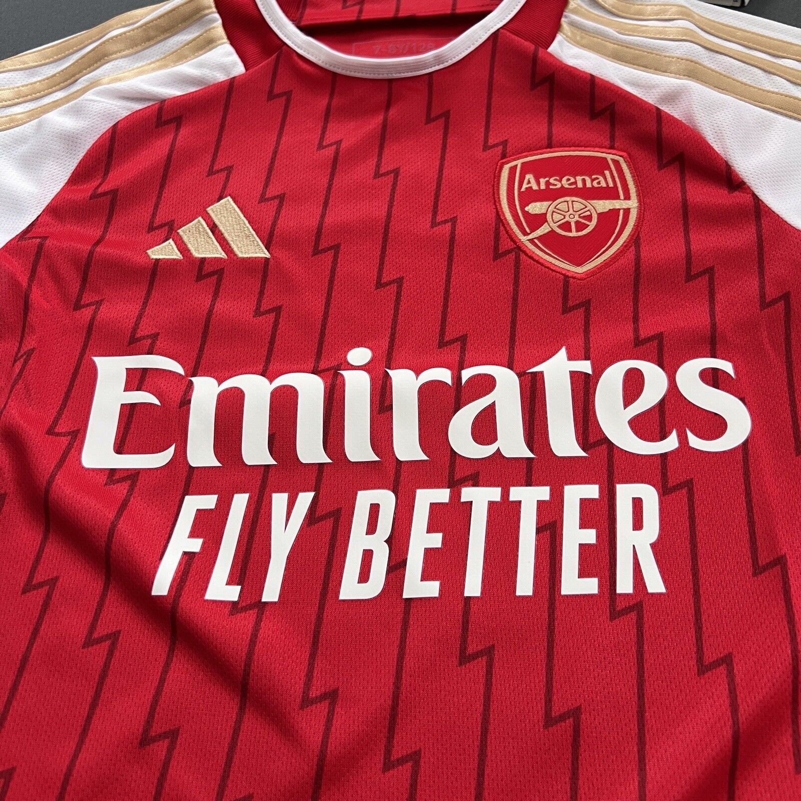 Martinelli Arsenal Jersey 23/24 Home Soccer Shirt HZ2133 Adidas Boys Size XS