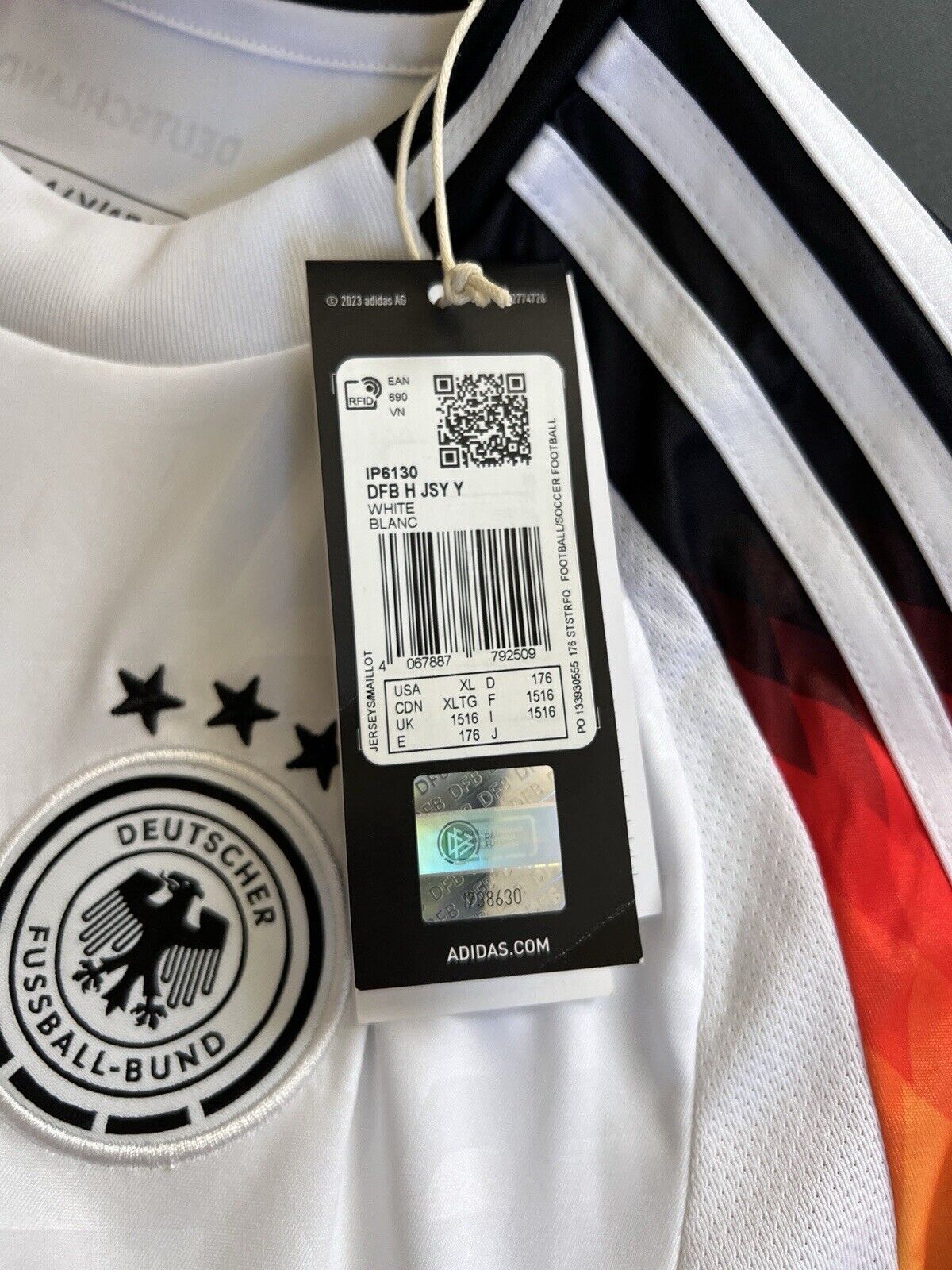 Pavlovic Germany Jersey 2024 Home Soccer Football Adidas DFB IP6130 Boys Size XL