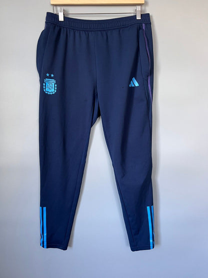 Argentina Tiro 23 Training Pants Blue Football Soccer Adidas HF3914 Mens Size L
