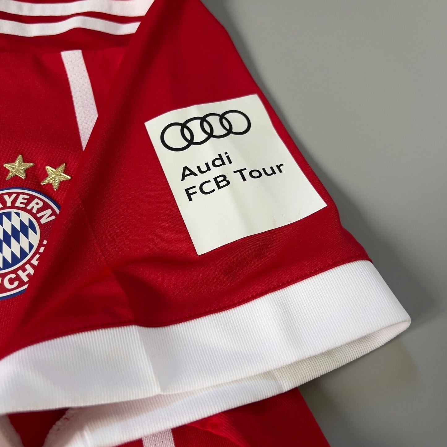 Bayern Munich Jersey 2017/18 Home Match Worn Mens Size 7 Football Shirt Adidas