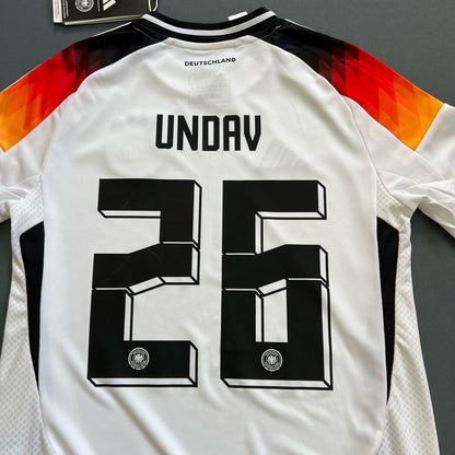 Undav Germany Jersey 2024 Home Soccer Football Adidas DFB IP6130 Boys Size M