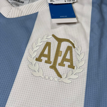 Argentina Jersey Anniversary 2024 Soccer Shirt JF2641 Adidas Mens Size XL