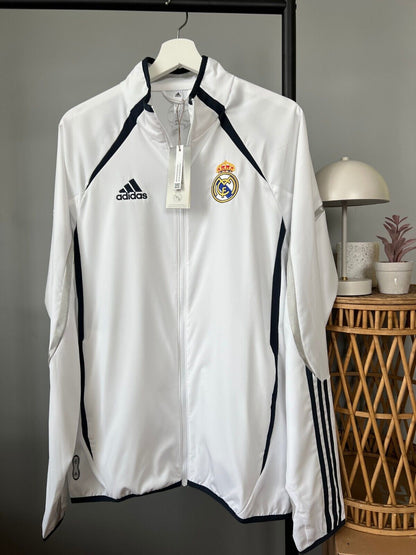 Real Madrid Teamgeist Jacket 2006 x 2021 White Soccer Adidas HA2537 Mens Size M