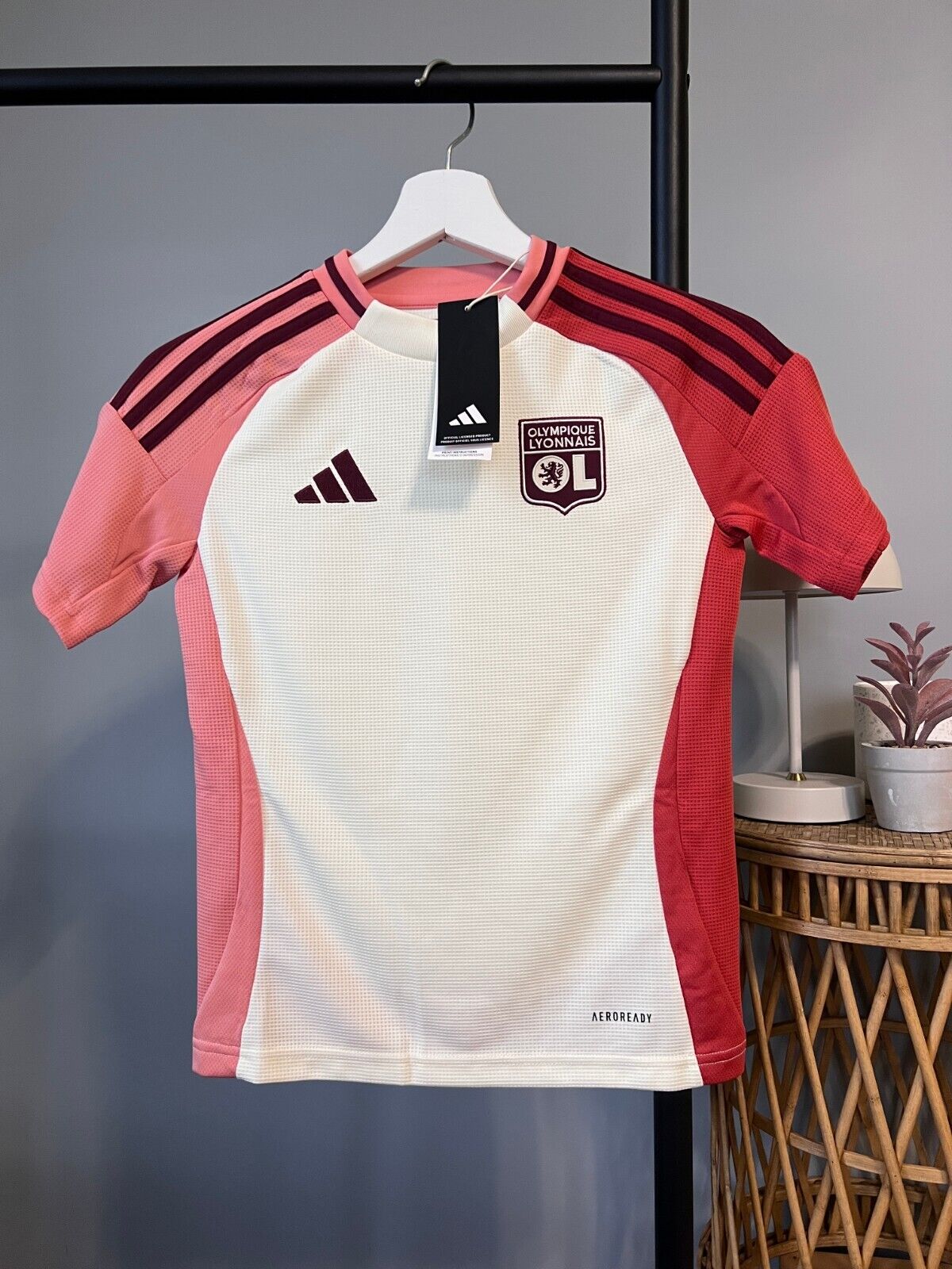 Olympique Lyon Jersey 24/25 Third Soccer Football Shirt Adidas Boys Size S