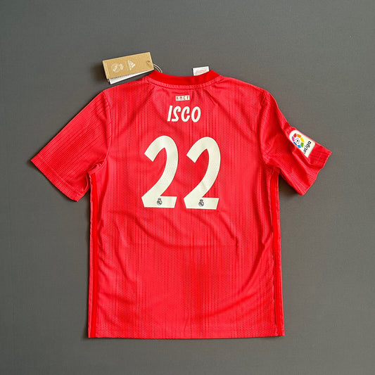 Isco Real Madrid Jersey 2018-19 Third Size M 11-12Y Boys Soccer Shirt Adidas