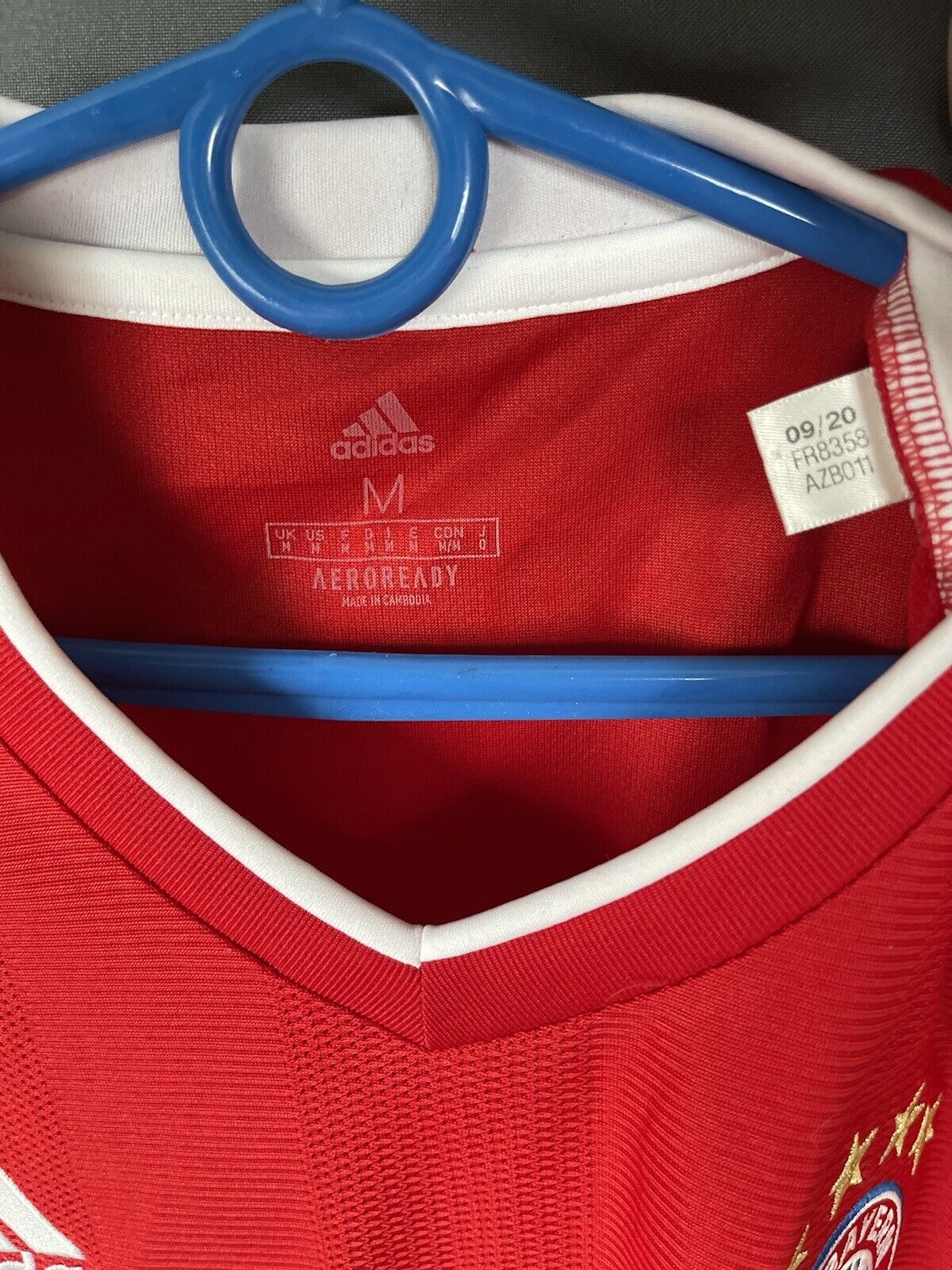 Goretzka Bayern Munich Jersey 2020/21 Size L Mens Football Shirt Adidas FR8358
