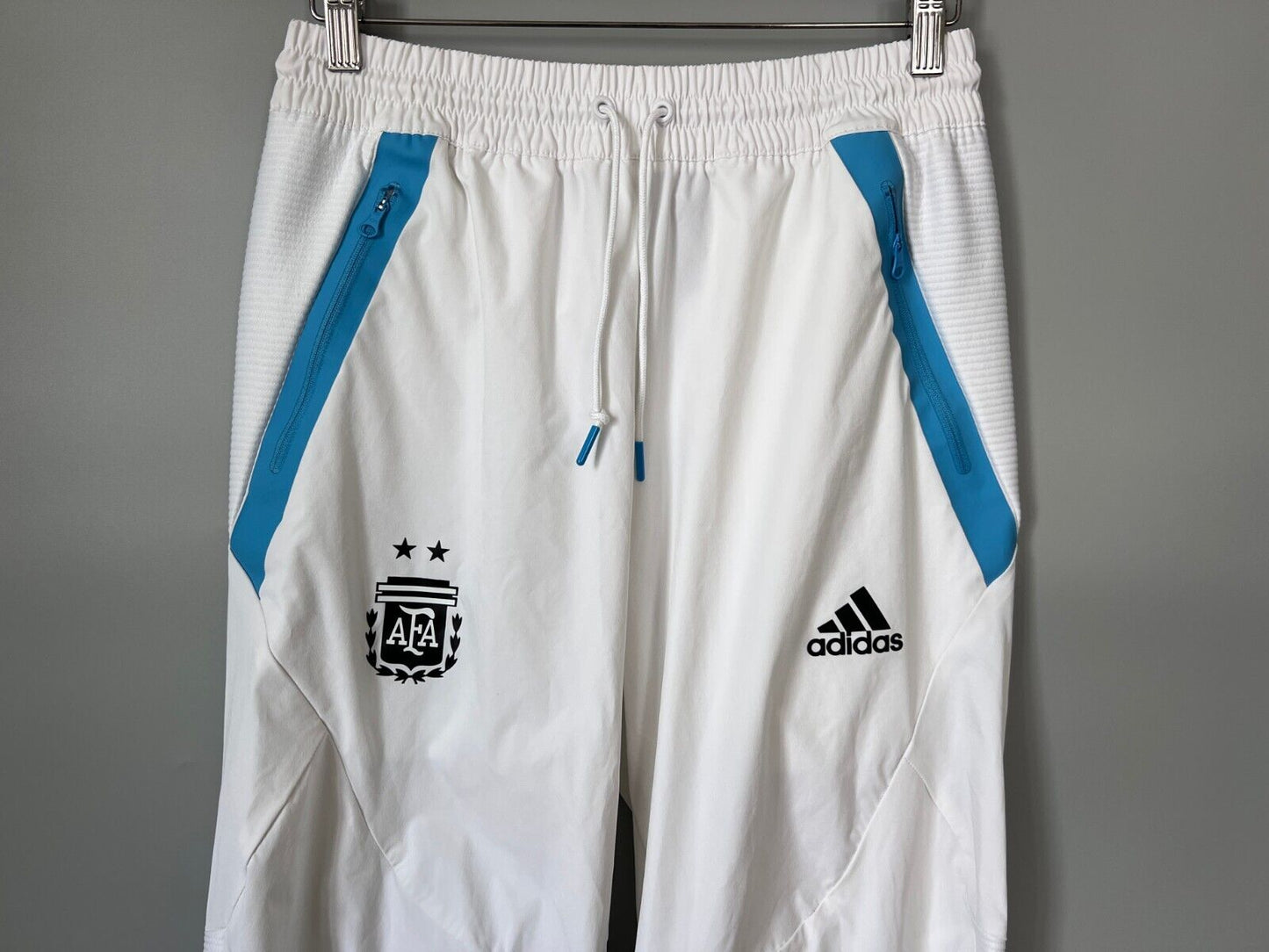 Argentina Travel Game Day Pants White Football Soccer Adidas IC4448 Mens Size M
