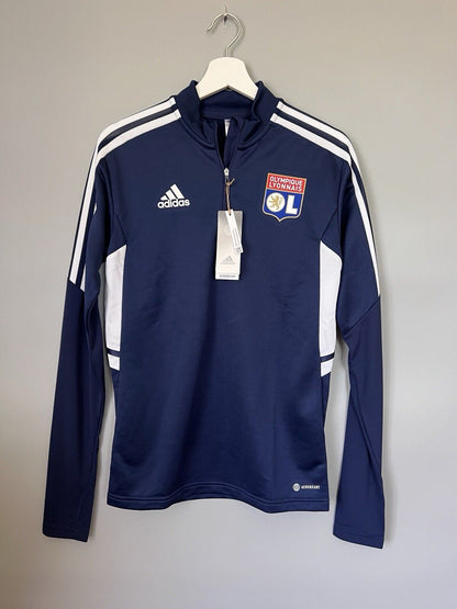 Olympique Lyon Training Top Condivo 22 Soccer Football Adidas Mens Size XS