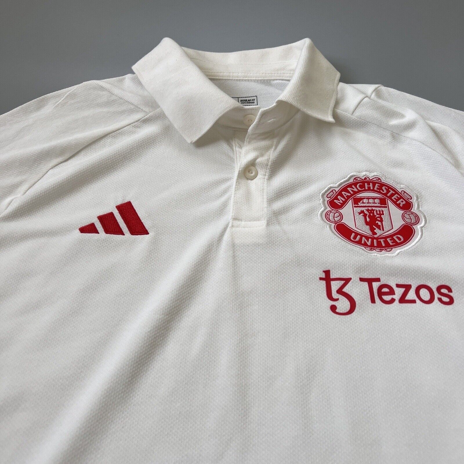 Manchester United Jersey Tiro 23 Polo Shirt Size M Mens Football IA7240 Adidas