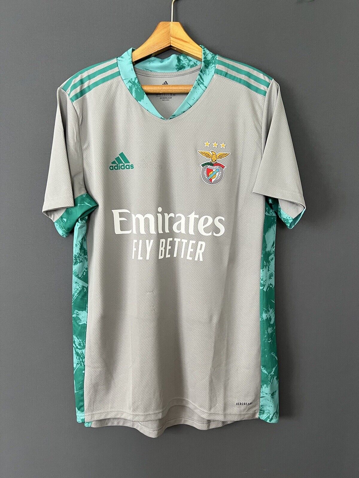 Benfica Jersey 2020/21 Goalkeeper Large Mens Soccer Football Shirt Adidas