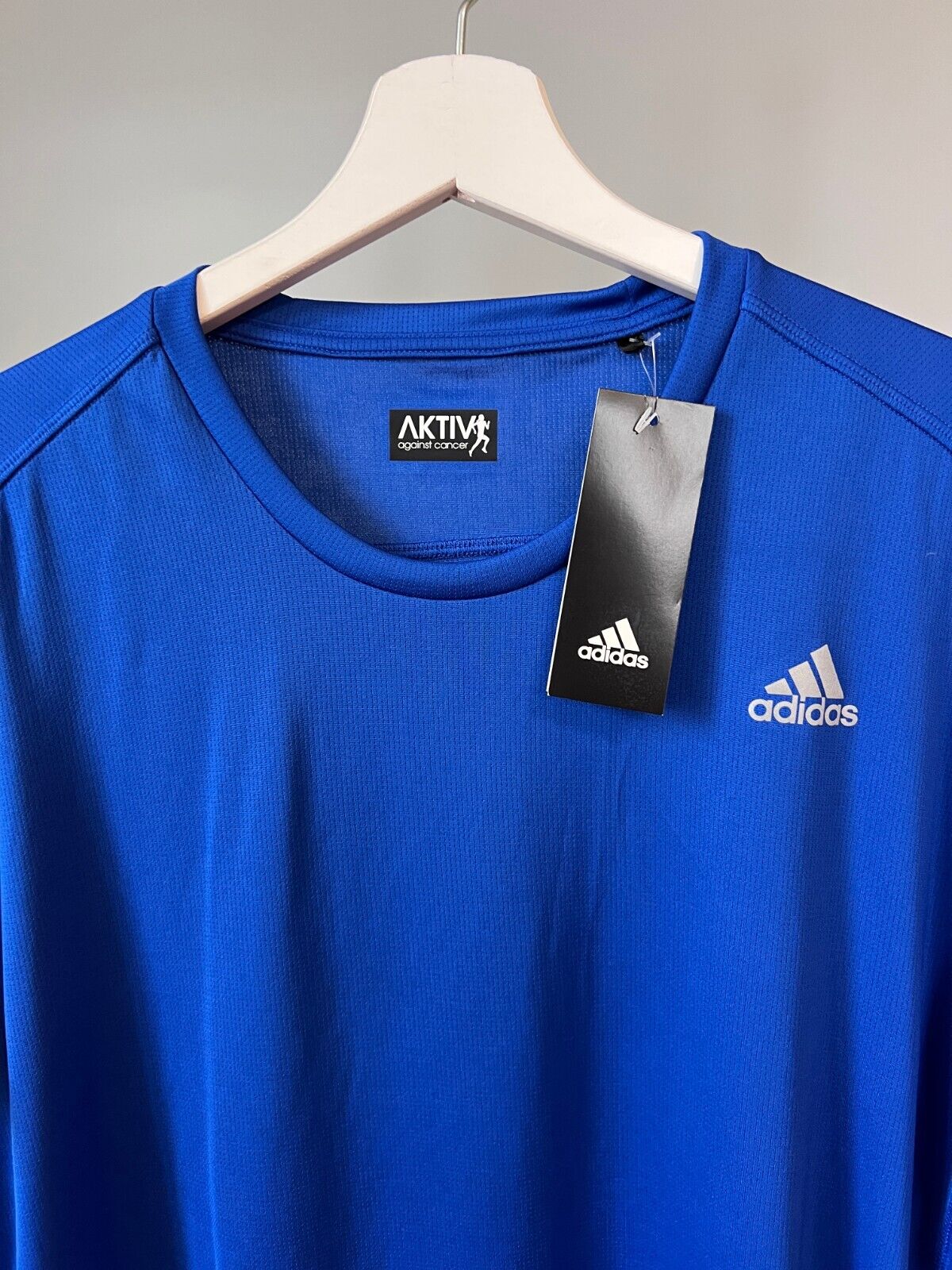 Adidas Mens Blue Running T-Shirt Size L Athletic Jersey GC9094