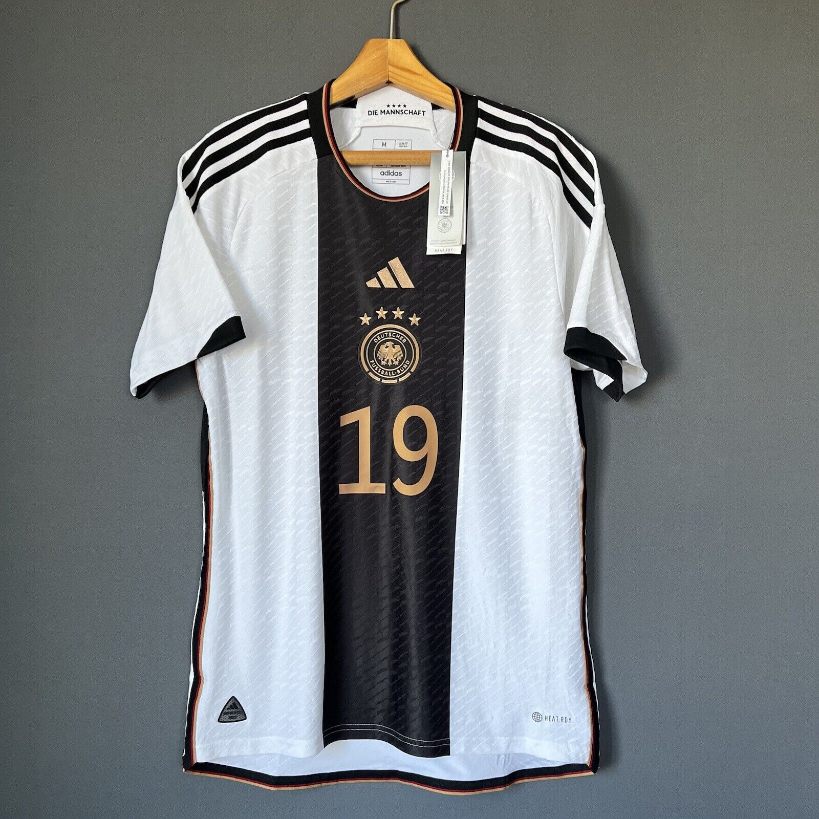 Sane Germany Jersey 2022 Home Authentic Medium Mens Football Shirt Adidas