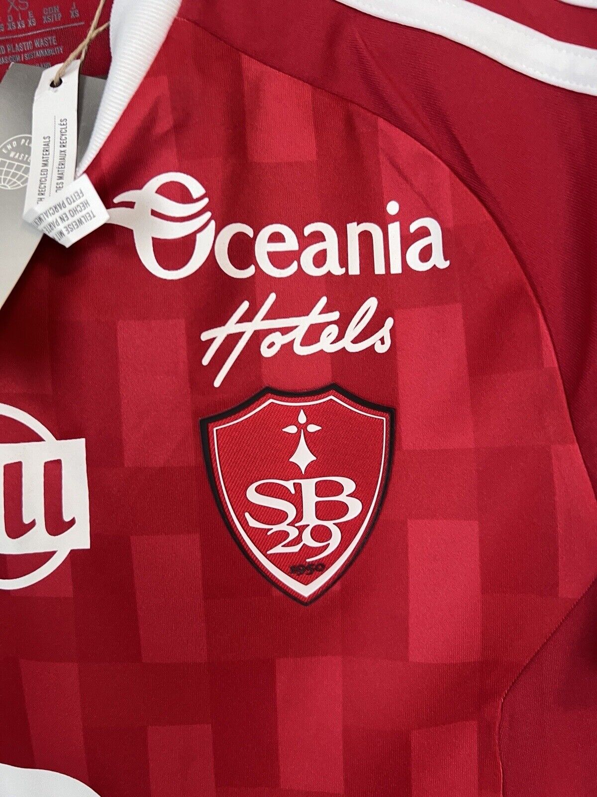 Stade Brestois Brest 29 Jersey Home Mens Soccer Shirt Maillot Adidas Size XS